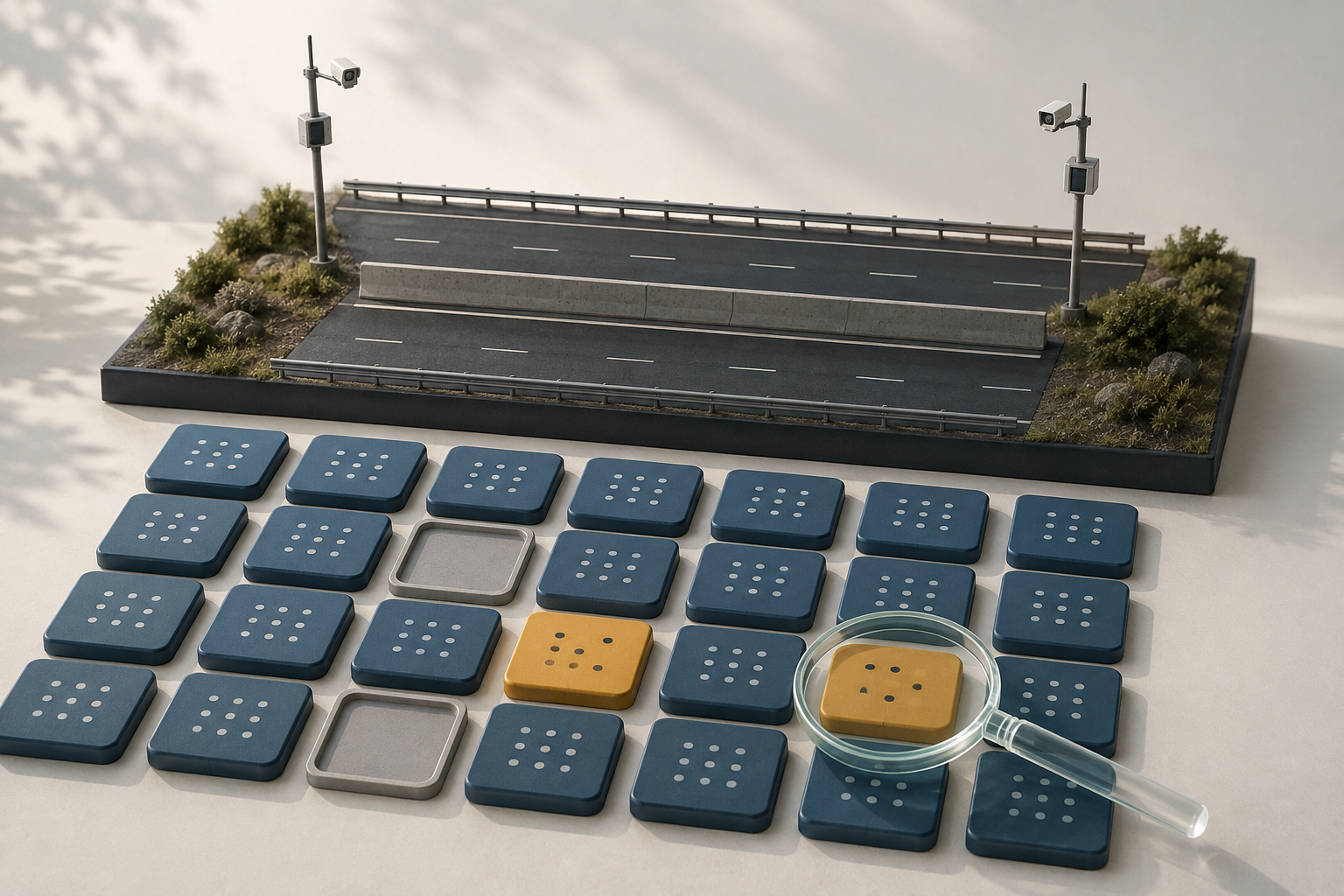 路侧感知数据中的完整记录、缺失记录与异常记录检查示意图